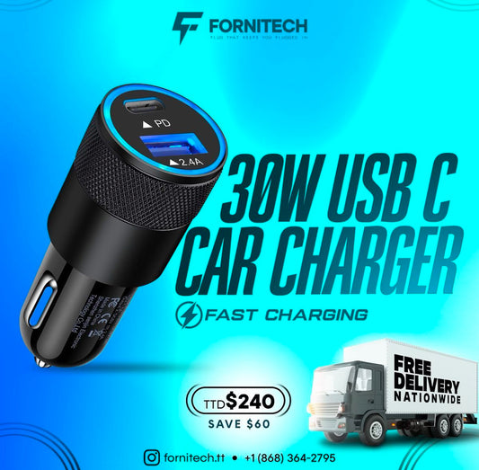 Anker Type C and USB 35W Car Charger