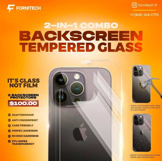 2 in 1 Back Glass Protector combo