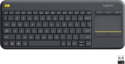 Logitech K400 Plus Wireless Keyboard with Touchpad With Easy Media Control