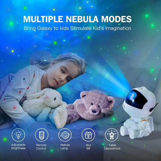 Astronaut Star Projector, Nebula Galaxy Projector Night Light