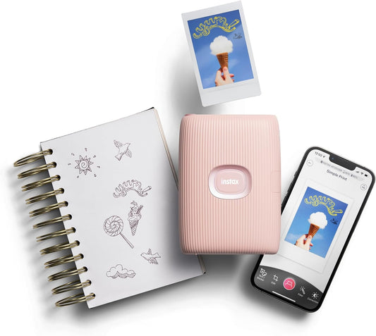 INSTAX Smartphone Printer, Soft Pink, Mini Link 2