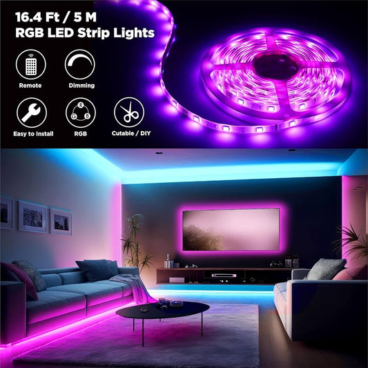 LED Strip Lights, 16.4FT