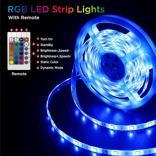 LED Strip Lights, 16.4FT