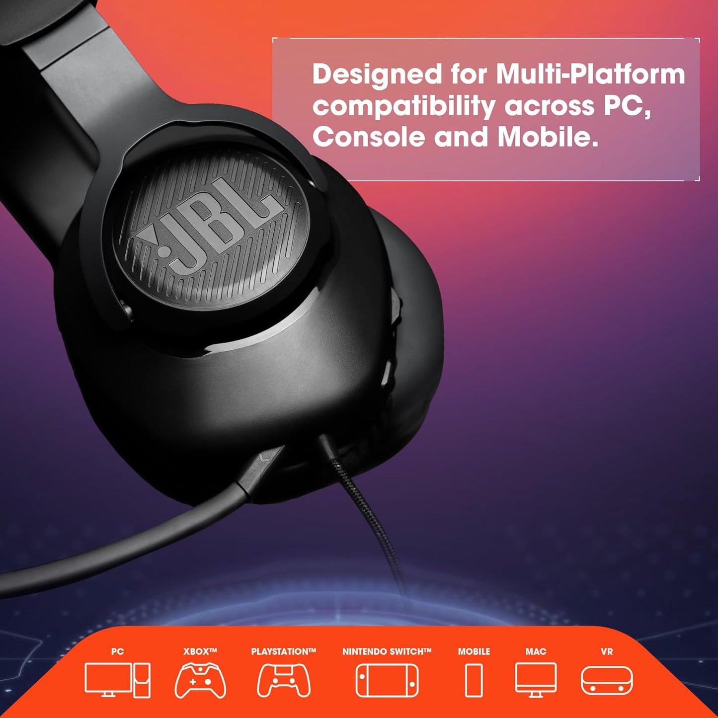 JBL Quantum 100 Gaming Headphones