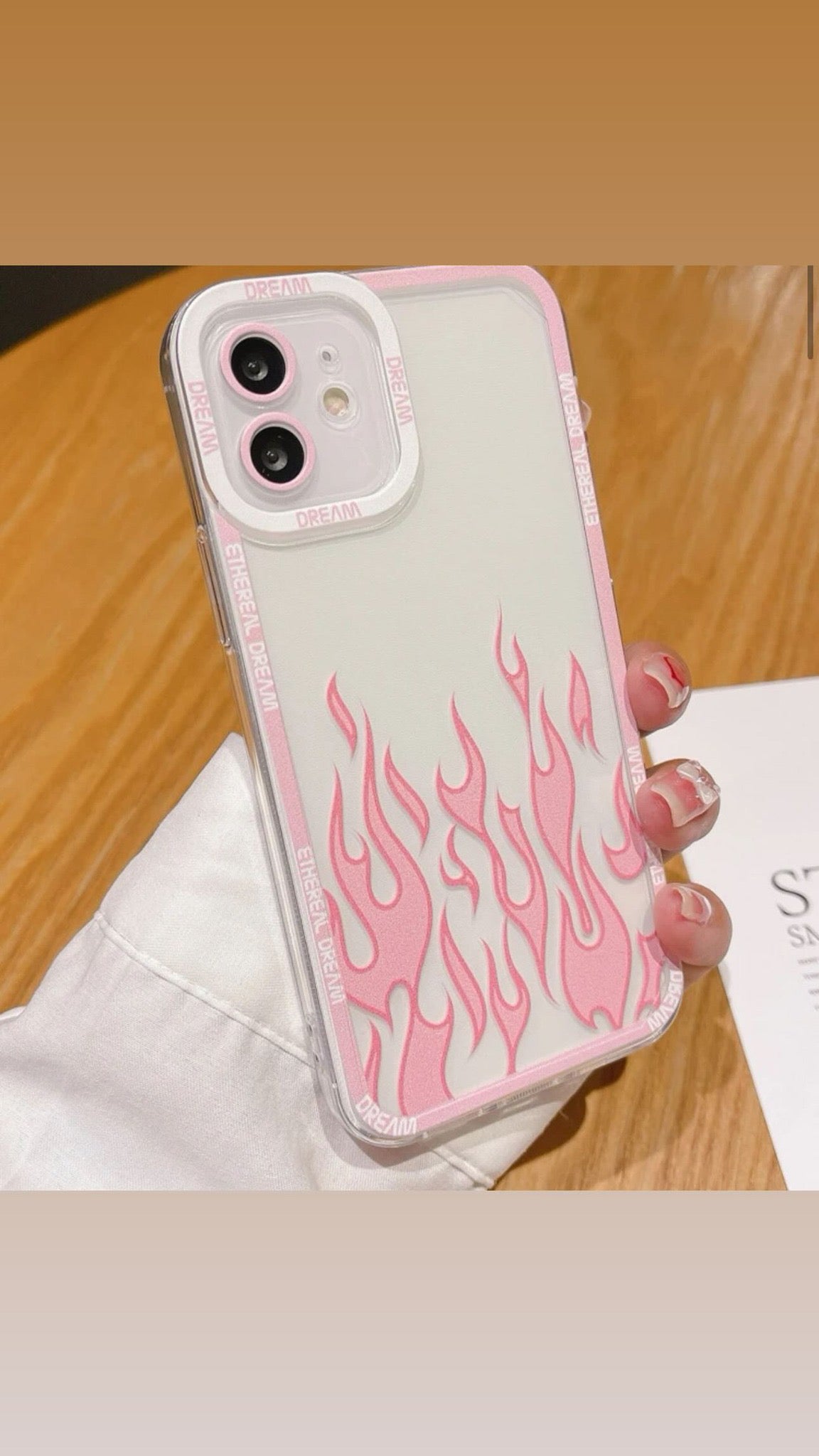 Pink Flames Phone Case
