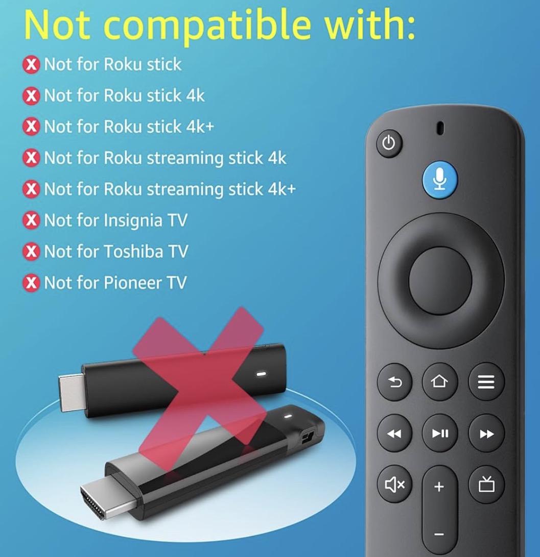 Fire Stick Replacement Voice Remote Control