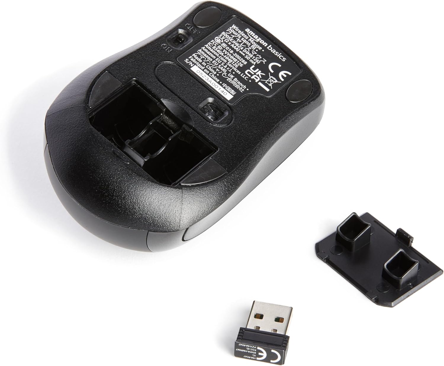 Amazon Basics 2.4 Ghz Wireless Mouse with USB Nano Receiver
