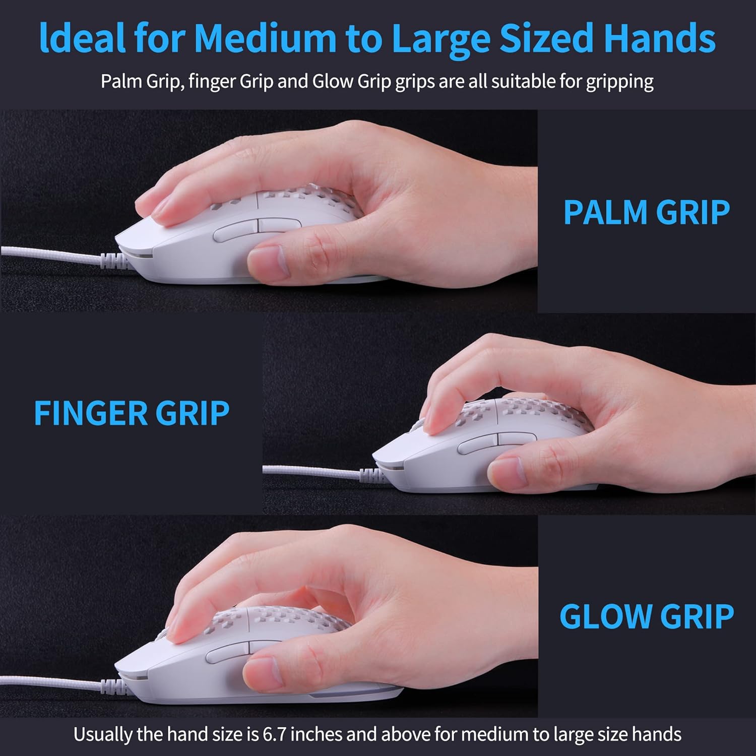 The TMKB Falcon M1SE Ultralight Honeycomb Gaming Mouse is a high-precision mouse.