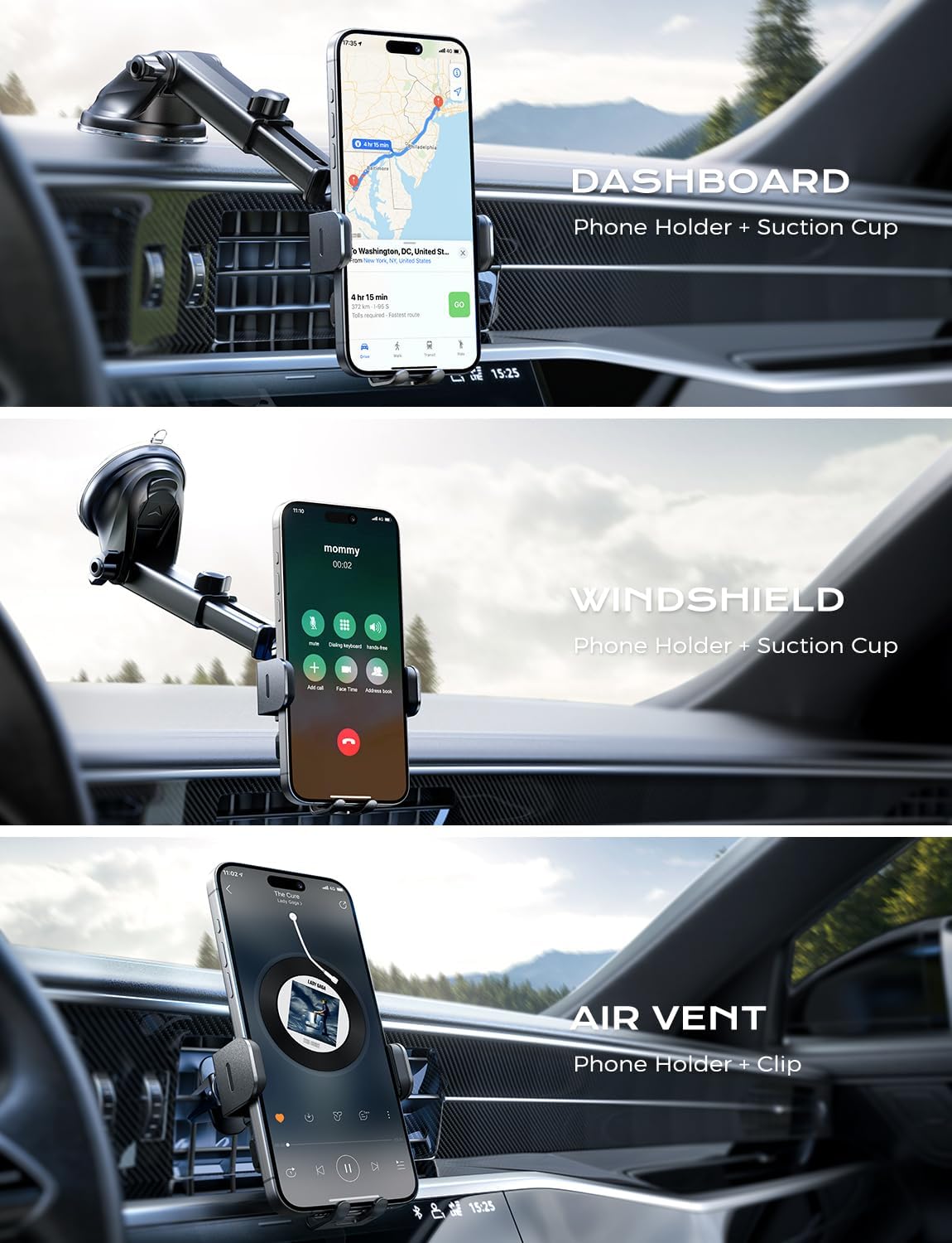 Wireless Car Charger CB-1005 15W Fast Charging