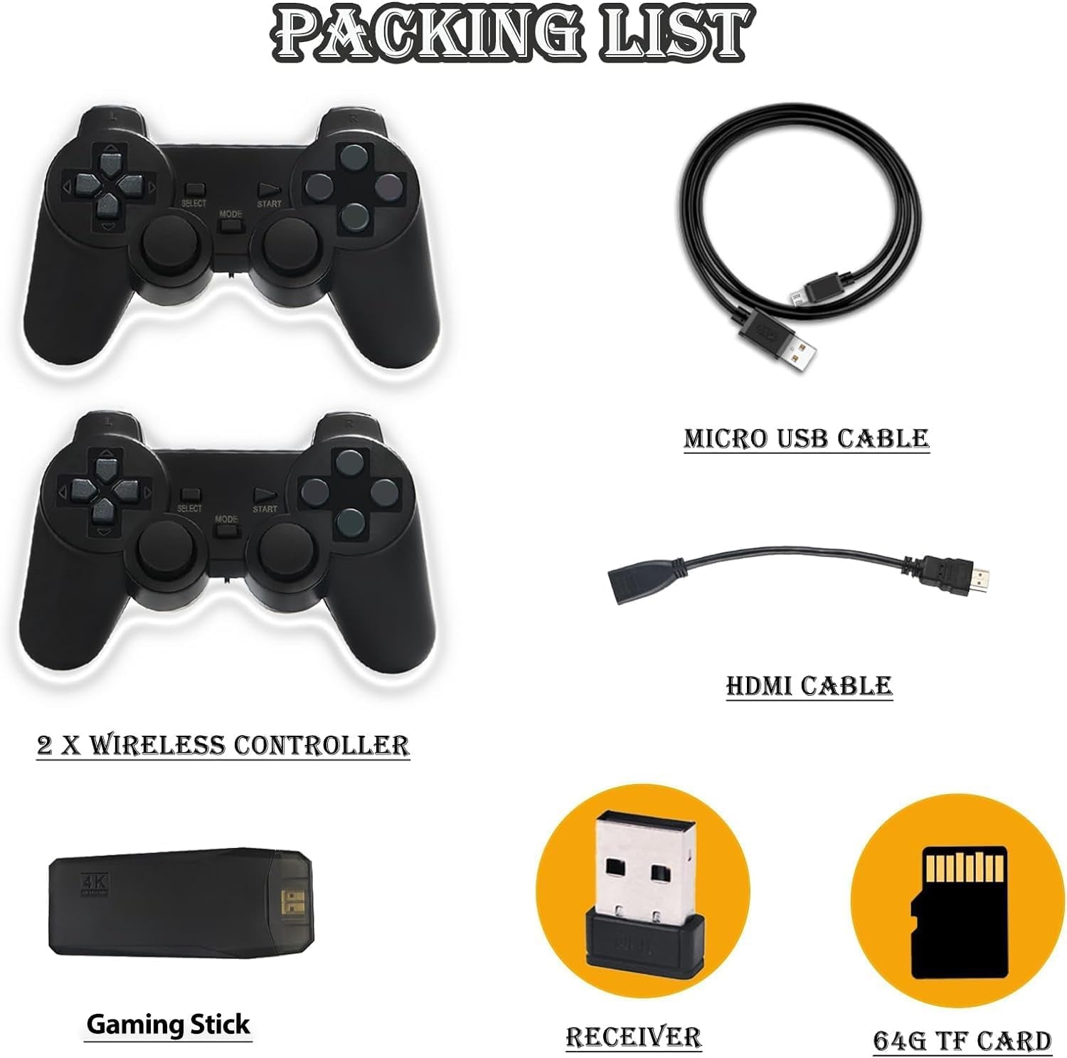 Wireless Retro Nostalgia Gaming Stick