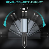 4 in 1 Retractable Car Charger Fast Charging