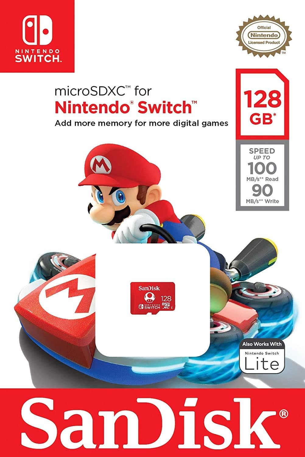 Nintendo switch SanDisk 128GB microSDXC Card
