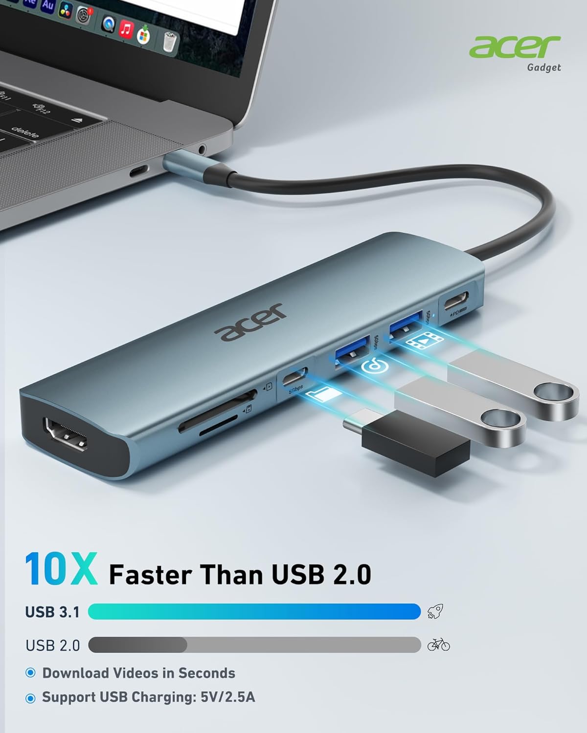 Acer 7-in-1 USB-C Hub – Multiport Adapter