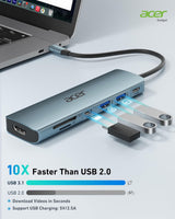 Acer 7-in-1 USB-C Hub – Multiport Adapter