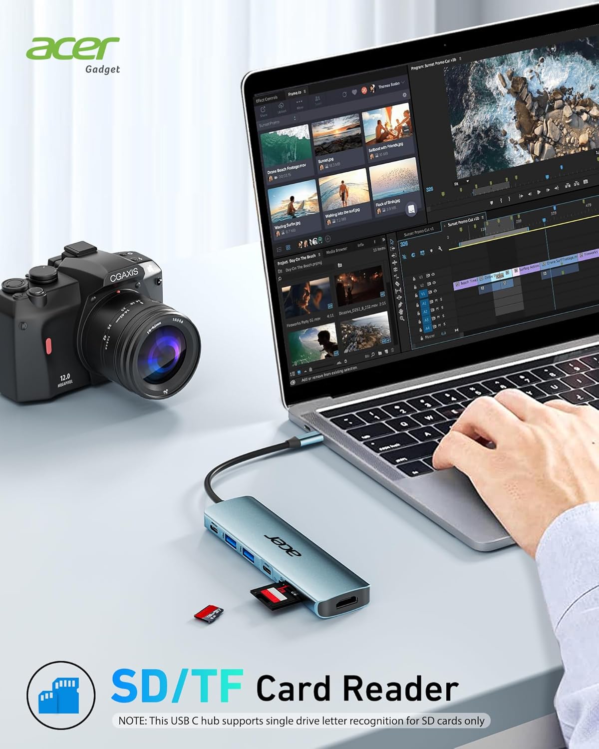 Acer 7-in-1 USB-C Hub – Multiport Adapter