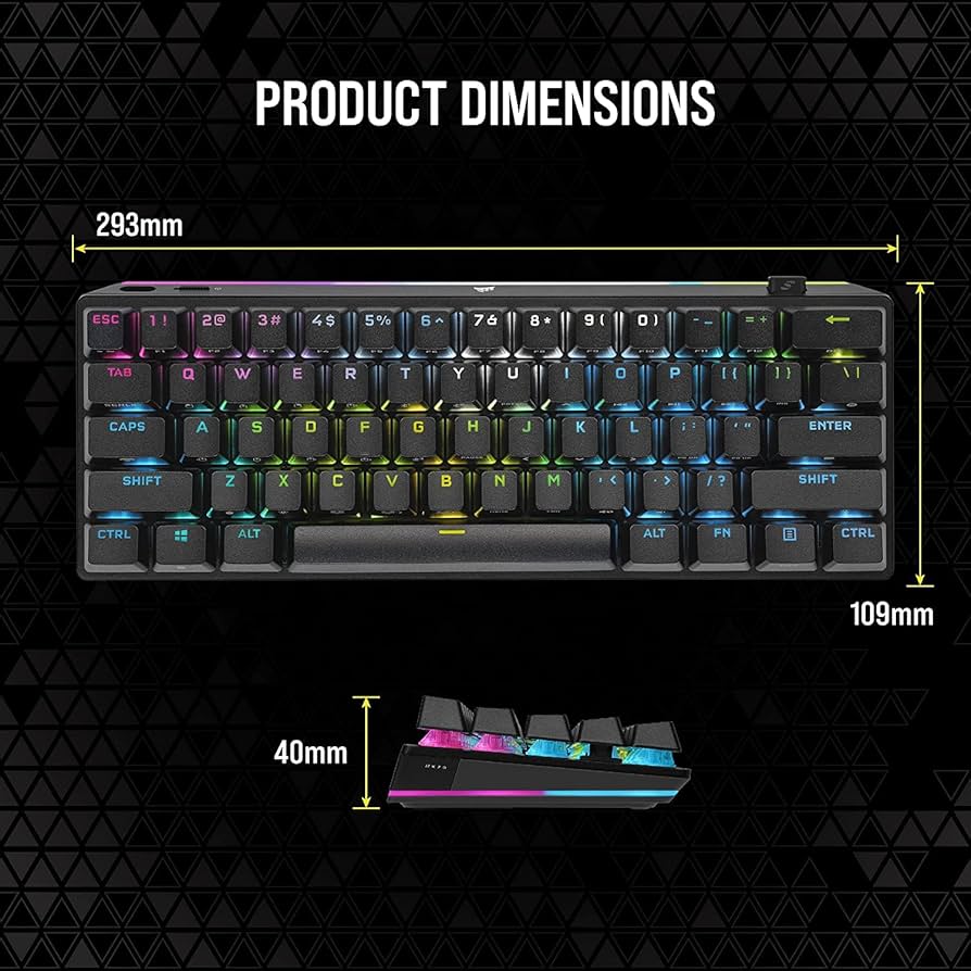 Corsair K70 Pro Mini RGB 60% Mechanical Gaming Keyboard