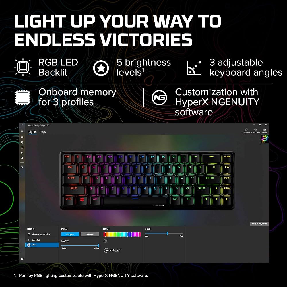 HyperX Alloy Origins 65 Mechanical Gaming Keyboard