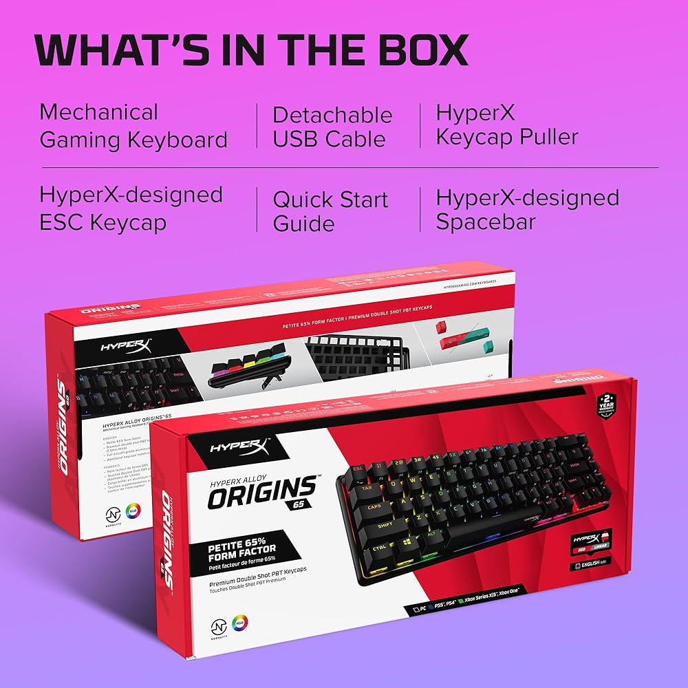 HyperX Alloy Origins 65 Mechanical Gaming Keyboard