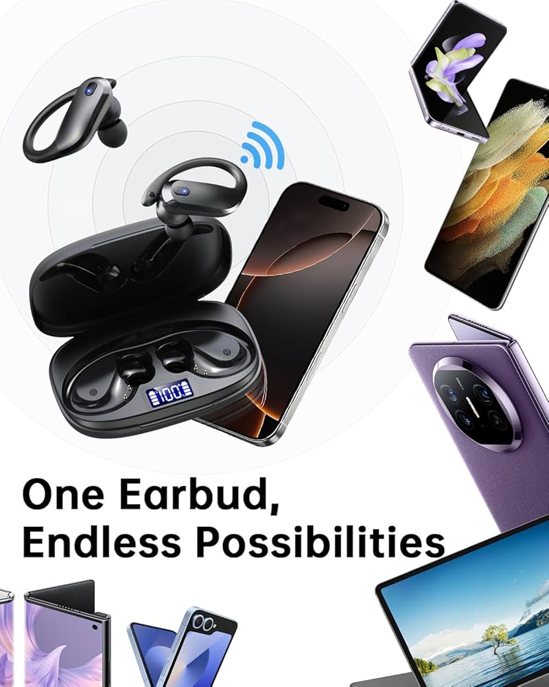 NDO Wireless Earbuds Bluetooth 5.3 Headphones Sport