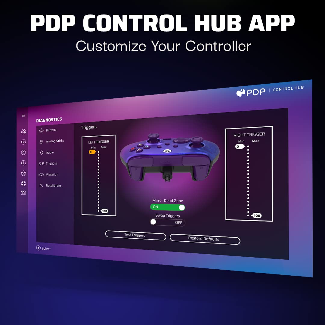 PDP Gaming REMATCH Enhanced Wired Gaming Controller