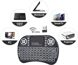 Wireless Mini Keyboard with Touchpad Mouse