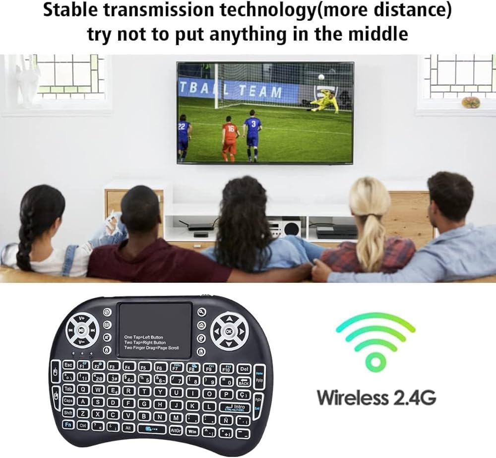 Wireless Mini Keyboard with Touchpad Mouse