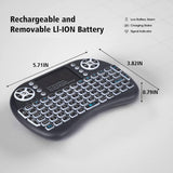 Wireless Mini Keyboard with Touchpad Mouse