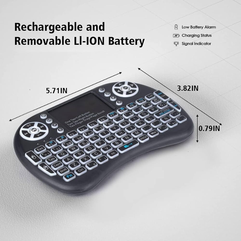Wireless Mini Keyboard with Touchpad Mouse