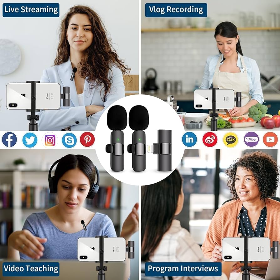 Professional Wireless Microphone for iPhone