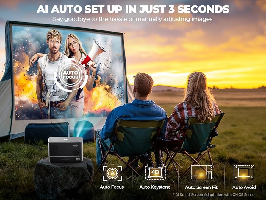 DBPower Outdoor Projector 4K