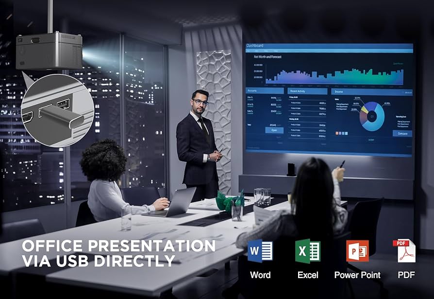 DBPower Outdoor Projector 4K