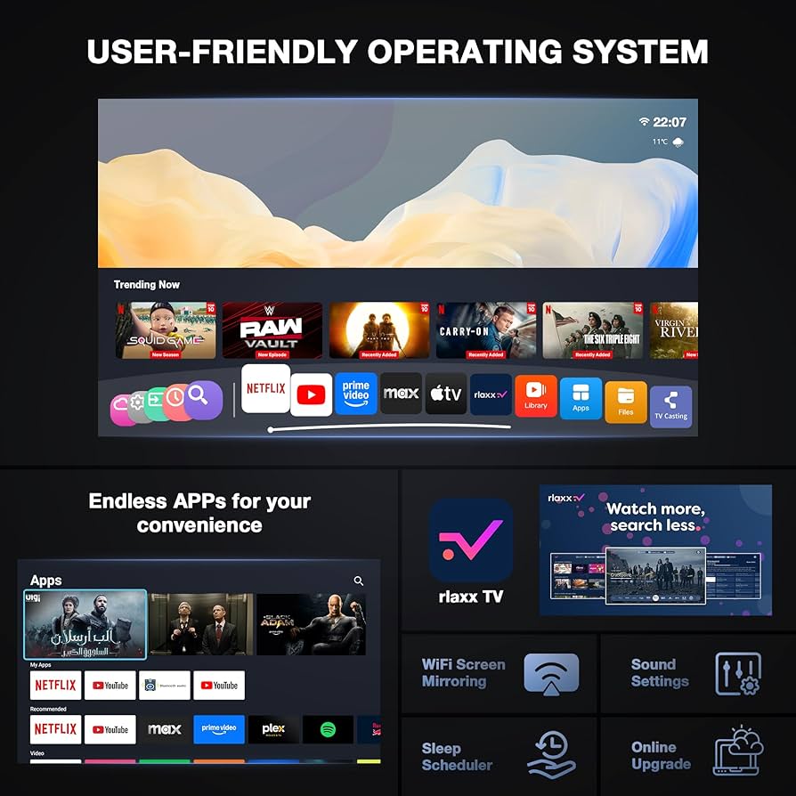 Voplls Mini Projector 4K
