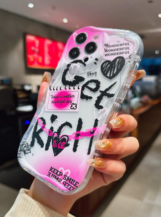 Graffiti "Get Rich" iPhone Case