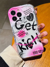 Graffiti "Get Rich" iPhone Case